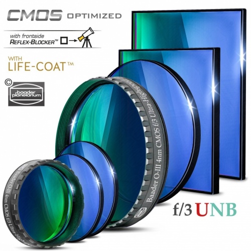 Baader CMOS Optimized OIII 4nm F/3 Ultra Highspeed Filters