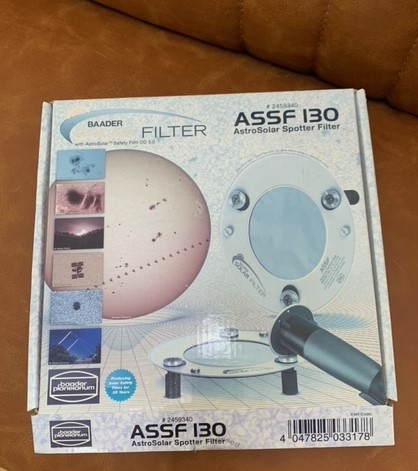 Second Hand Baader ASSF AstroSolar Spotting Scope Filter 130mm