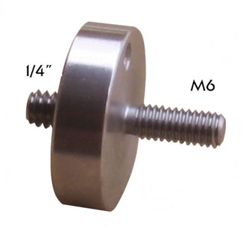 Adaptateur Vis Trépied Mâle 1/4" - Femelle M6 En Aluminium - CS069