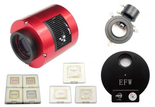 ZWO ASI 294MM Pro Monochrome Cooled Imaging Camera Bundle With OAG, EFW & 36mm LRGB + HSO Filters