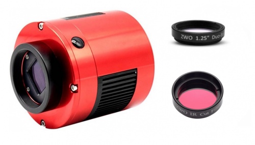 ZWO ASI533MC Pro Cooled Colour 1'' CMOS Deep Sky Imaging Camera Bundle With Duo Band 1.25'' & IR Cut 1.25''