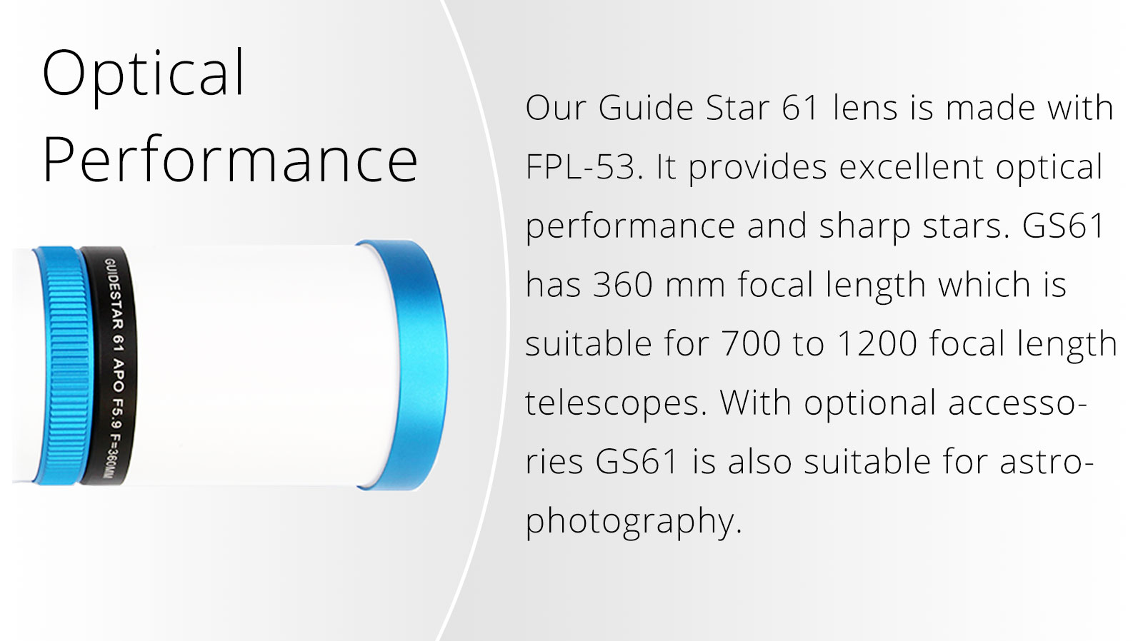 William Optics GuideStar 61 APO With Case Rother Valley Optics Ltd
