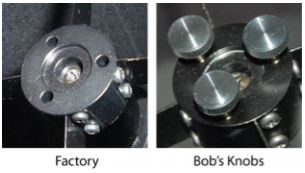 Bobs Knobs Skywatcher Newtonian Secondary Collimating Thumbscrews