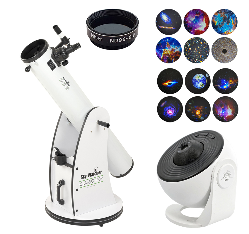 Skywatcher Skyliner 150P Dobsonian Telescope Projector Bundle - Rother ...
