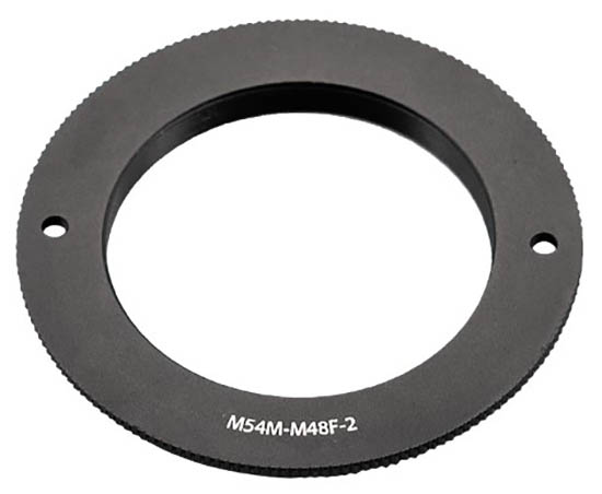 ZWO M54 to M48 adapter for ZWO M54 Filter Drawer or ZWO 2