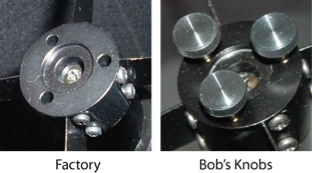 Bobs Knobs Celestron C6N, C8N, C10N Secondary 30mm Collimating Thumbscrews
