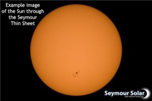 Part #S9500. Solarlite Filter for C-8 Newt Orion Sky Watcher Telescopes 